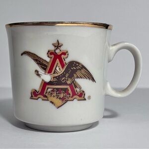 Rare ANHEUSER-BUSCH Logo ESPRESSO CUP / 
Excellent Condition / GOLD DECORATION